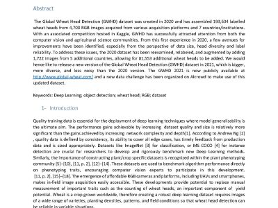 Global Wheat Head Dataset 2021: an update to improve the benchmarking wheat head localization with more diversity